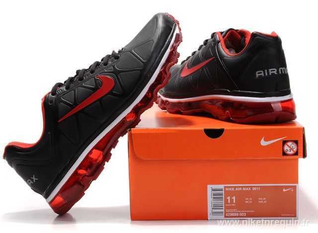 Air Max 2011 chaussures noir et rouge (2)